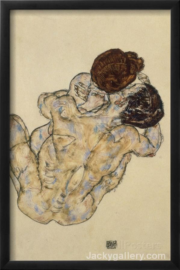 Umarmung (Embrace) by Egon Schiele paintings reproduction